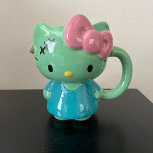 Sanrio Hello Kitty Halloween Frankenstein Ceramic Mug Green NEW